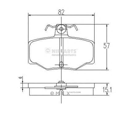 OEM SHOE KIT, DRUM BRAKE J3611031