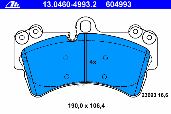 OEM PAD KIT, DISC BRAKE 13046049932