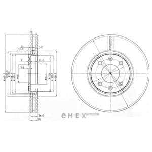 OEM BRAKE DISC (DOUBLE PACK) BG3675