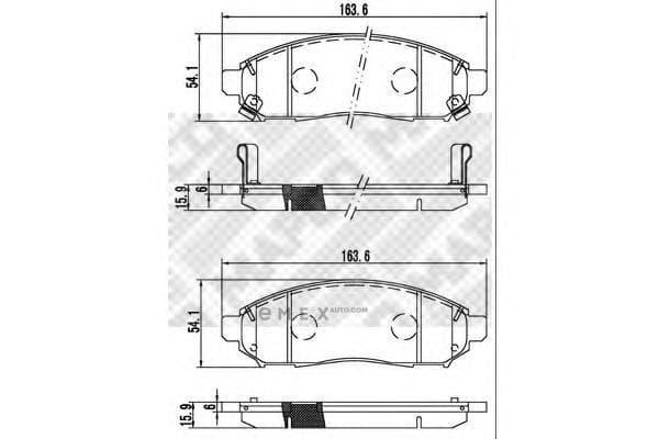 OEM PAD KIT, DISC BRAKE 6868