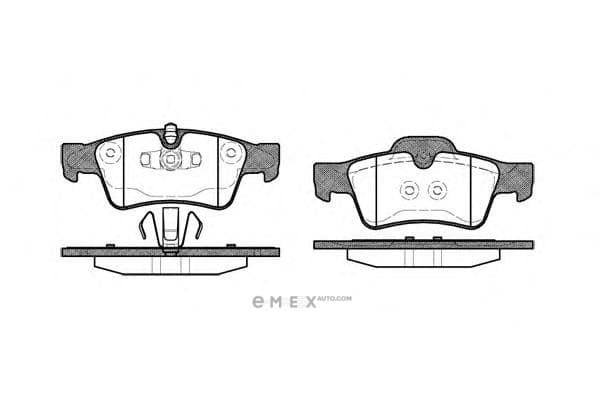 OEM Brake Pad Set, disc brake 099110