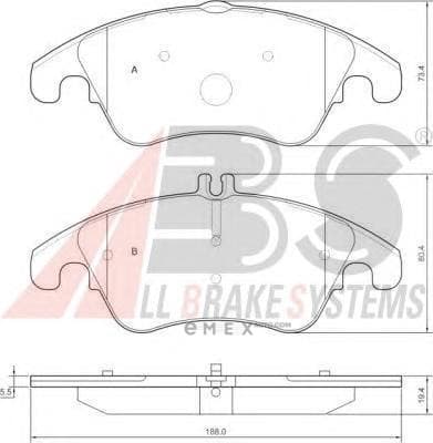 OEM Brake Pads/ABS 37586