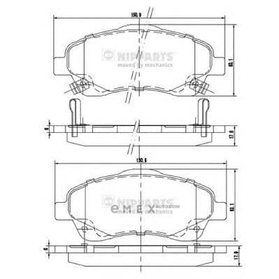 OEM BRAKE PADS FRONT J3602112