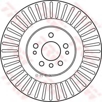 OEM BRAKE DISC-FRT/VENTED-W164/251 DF6013S