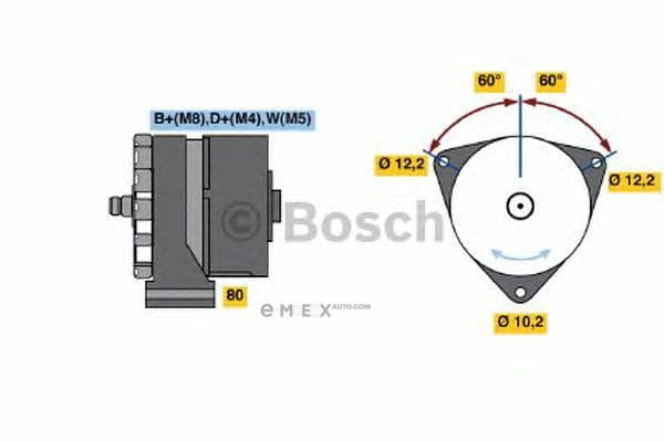 OEM DREHSTROMLICHTMASCHINE I.A. 0986037770