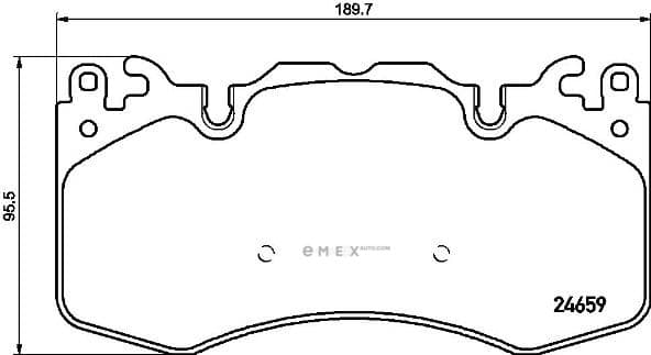 OEM PAD KIT, DISC BRAKE P44023