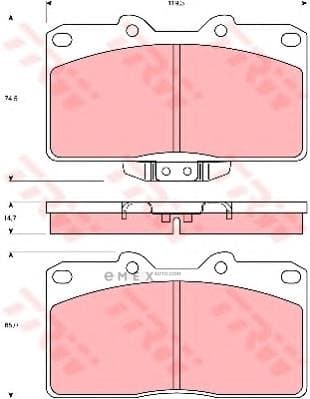 OEM PAD KIT, DISC BRAKE GDB4076