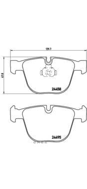 OEM BRAKE PAD SET REAR BIG E70/E71/E73/E81/E87/E90 P06050