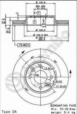 OEM BRAKE ROTOR 09907810