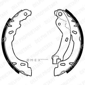 OEM BRAKE SHOE AXLE SET LS1971