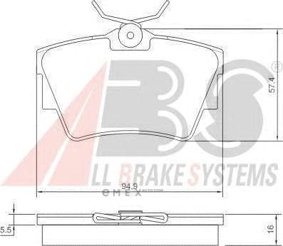 OEM Brake Pads/ABS 37288