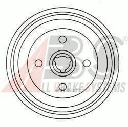 OEM Brake Drums/ABS 2328S