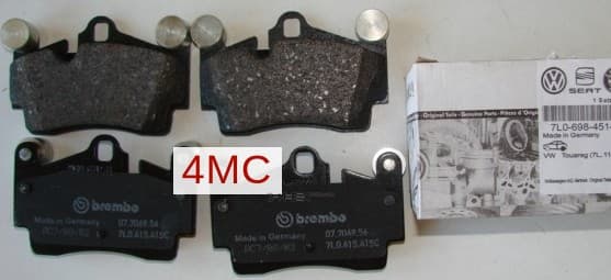 OEM BRK LINING 7L0698451G