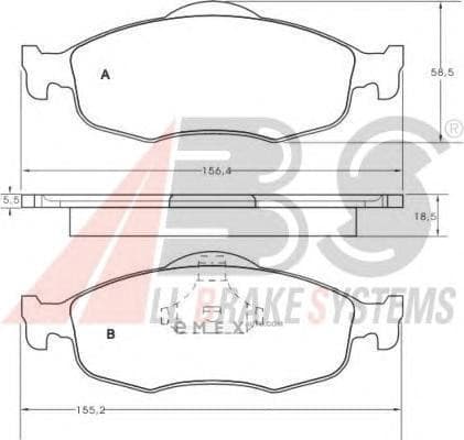 OEM PAD KIT, DISC BRAKE 36809