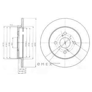 OEM BRAKE DISC (DOUBLE PACK) BG4055