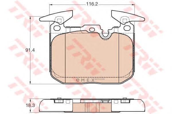 OEM PAD KIT, DISC BRAKE GDB1943