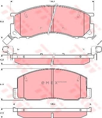 OEM PAD KIT, DISC BRAKE GDB3086