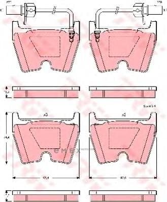 OEM PAD KIT, DISC BRAKE GDB1507