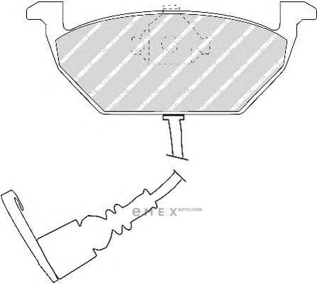 OEM PAD KIT, DISC BRAKE FDB1398