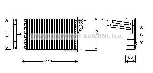 OEM RADIATOR ASSY, A/C AI6156