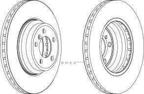 OEM BRAKE DISC-FR/E60/61/E63/E64 DDF1701C1