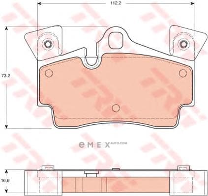 OEM PAD KIT, DISC BRAKE GDB1652