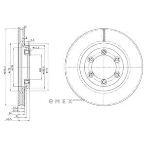 OEM BRAKE DISC (DOUBLE PACK) BG3523