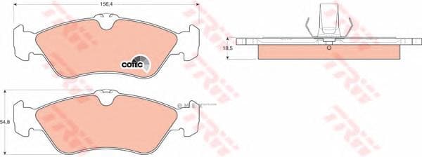 OEM BRAKE PAD SET/SPRINTER GDB1263