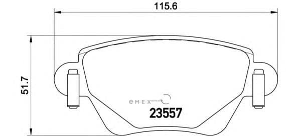 OEM brakepad P24059