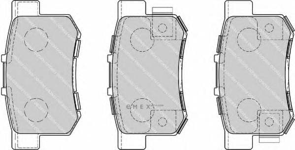 OEM PAD KIT, DISC BRAKE FDB1679