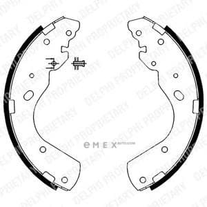 OEM BRAKE SHOE AXLE SET LS1897