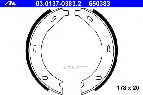 OEM BRAKE SHOE SET DB W638/VITO 03013703832