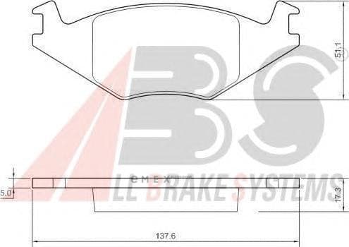 OEM Brake Pads/ABS 36539