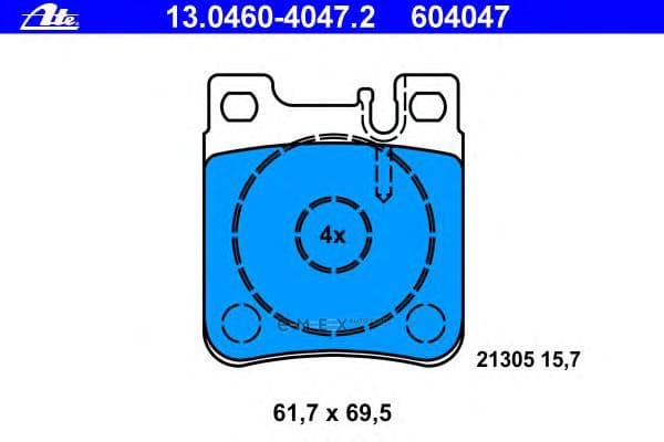 OEM PAD KIT, DISC BRAKE 13046040472