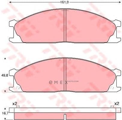 OEM PAD KIT, DISC BRAKE GDB1017