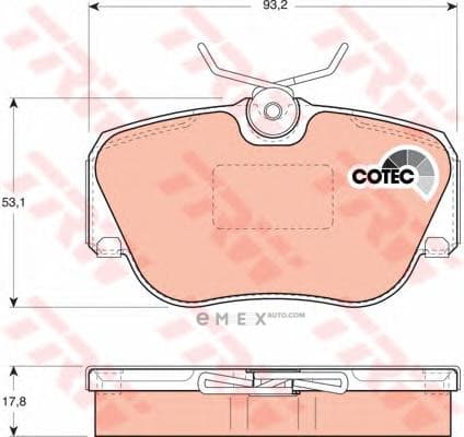 OEM BRAKE PAD FRONT GDB817