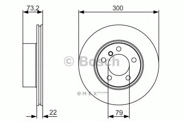 OEM BRAKE ROTOR 0986479A18