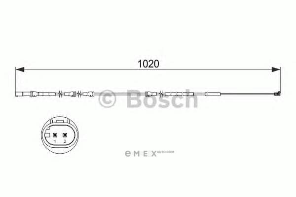 OEM SENSOR ASSY, BRAKE PAD WEAR 1987473510