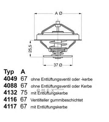 OEM ENGINE COOLANT THERMOSTAT 408880D