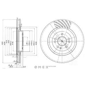 OEM BRAKE DISC (SINGLE PACK) BG9759