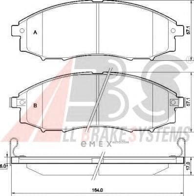 OEM Brake Pads/ABS 37541