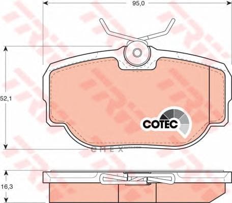 OEM BRAKE PAD SET/LAND ROVER GDB1155