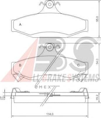 OEM PAD KIT, DISC BRAKE 38295