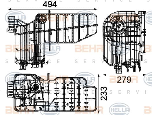 OEM EXPANSION TANK 8MA376705461