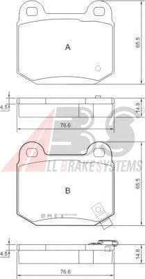 OEM Brake Pads/ABS 37452