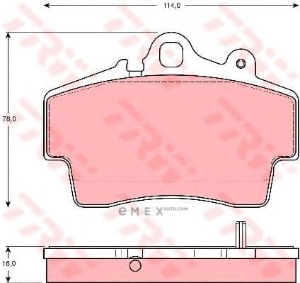 OEM PAD KIT, DISC BRAKE GDB1394