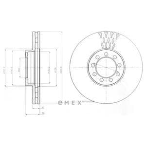 OEM BRAKE DISC (SINGLE PACK) BG9062