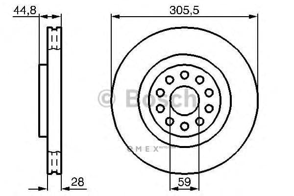 OEM BREMSSCHEIBE 0986478963