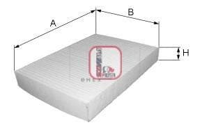 OEM FILTER ASSY, CABIN AIR S3063C