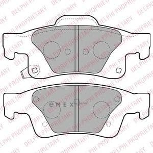 OEM BRAKE PAD AXLE SET LP2251